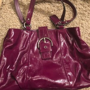 SOLD Authentic Coach purple shoulder bag